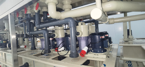 Fluid equipment in plating